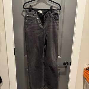 Agolde Black Straight Leg Jeans